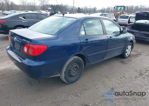 2005 Toyota Corolla Le z USA, uszkodzony, nr VIN 2T1BR32E45C359633